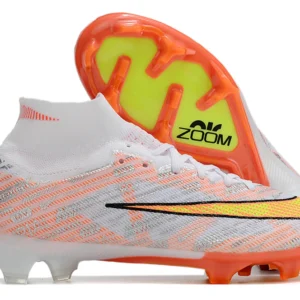 Nike Mercurial superfly 9 Air Zoom Ultra FG - Branca/Laranja/Amarela