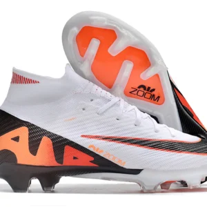 Nike Mercurial Superfly 9 Air Zoom Ultra FG - Branca/Preta/Laranja