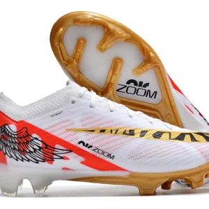 Nike Mercurial Vapor 15 Air Zoom FG - Branca/Laranja/Dourada