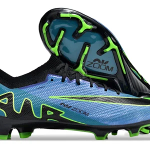 Nike Mercurial Vapor 15 Air Zoom FG - Preta/Azul/Verde