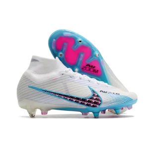 Nike Mercurial Vapor 15 Air Zoom SG-PRO - Branco/Azul/Rosa