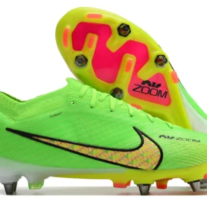 Nike Mercurial Vapor 15 Air Zoom SG - Verde/Amarela/Rosa