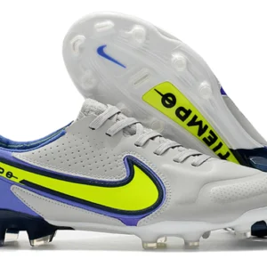 Nike Tiempo Legend 9 Elite FG - Branca/Azul/Amarela