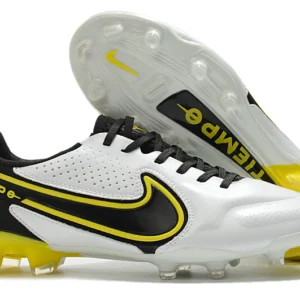 Nike Tiempo Legend 9 Elite FG - Branca/Preta/Amarela