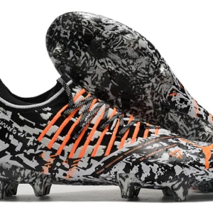 Puma Future 1.3 FG - Preta/Cinza/Laranja