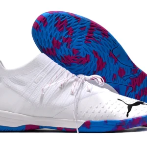Puma Future 1.3 IC - Branca/Azul/Rosa