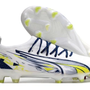 Puma Ultra Ultimate FG - Branca/Azu/Amarela