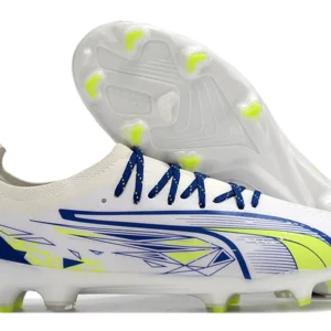 Puma Ultra Ultimate FG - Branca/Azul/Amarela