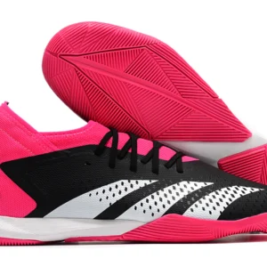Tênis Futsal Adidas Predator Accuracy.1 IC - Preta/Rosa/Branca