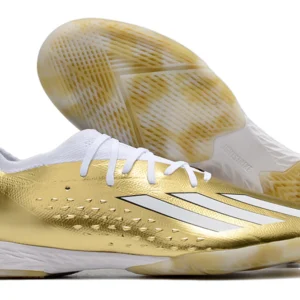Tênis Futsal Adidas X Speedportal.1 IC - Dourada/Branco