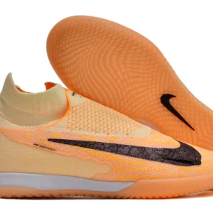 Tênis Futsal Nike Gripknit Phantom GX Elite IC - Laranja/Preta