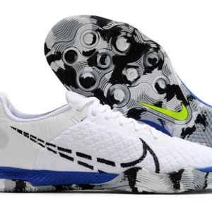 Tênis Futsal Nike React Gato IC - Branco/Azul/Verde