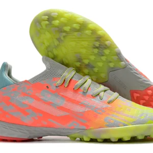 Adidas X Speedflow.1 TF - Cinza/Laranja/Amarela