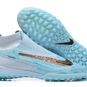 Nike Gripknit Phantom GX Elite Dynamic Fit TF - Cinza/Azul