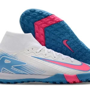 Nike Mercurial Superfly 10 Air Zoom Ultra Pro TF - Branca/Azul/Rosa