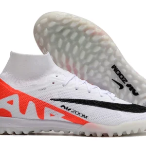 Nike Mercurial Superfly Air Zoom 9 TF - Branca/Preta/Laranja