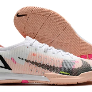 Nike Mercurial Vapor 14 Elite IC - Branca/Rosa/Preta