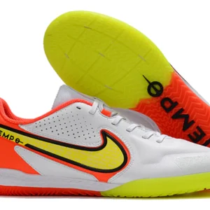 Nike Tiempo Legend 9 Elite IC - Branca/Laranja/Amarela