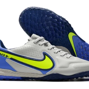 Nike Tiempo Legend 9 Elite TF - Cinza/Amarela/Azul