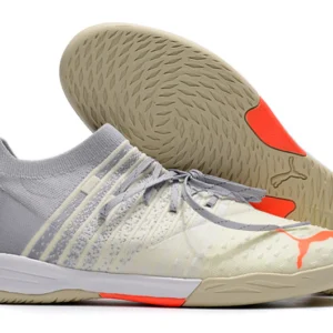 Puma Future 1.3 IC - Branca/Cinza/Laranja