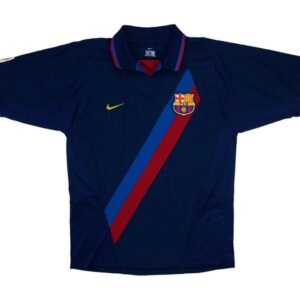 Camisa II do Barcelona Away (Preta) 2002/2003 – Retrô