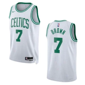 Regata NBA Boston Celtics Association Edition Swingman 2022/23 Jaylen Brown 7- Branca