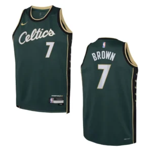 Regata NBA Boston Celtics City Edition Swingman 2022/23 Jaylen Brown 7 - Verde
