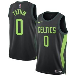 Regata NBA Boston Celtics City Edition Swingman Jersey Jayson Tatum 0 - Preta