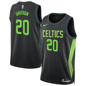Regata NBA Boston Celtics City Edition Swingman Jersey JD Davison 20 - Preta