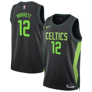 Regata NBA Boston Celtics City Edition Swingman Jersey Oshae Brissett 12 - Preta