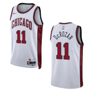 Regata NBA Chicago Bulls City Edition 2022/23 DeMar DeRozan 11 - Branca