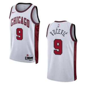 Regata NBA Chicago Bulls City Edition 2022/23 Nikola Vučević 9 - Branca