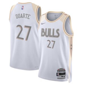 Regata NBA Chicago Bulls City Edition Chris Duarte 27 - Branca