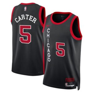 Regata NBA Chicago Bulls City Edition Jevon Carter 5 - Preta