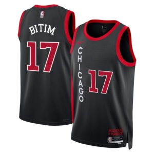 Regata NBA Chicago Bulls City Edition Onuralp Bitim 17 - Preta