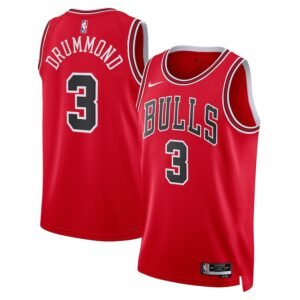 Regata NBA Chicago Bulls Icon Edition Andre Drummond 3 - Vermelha