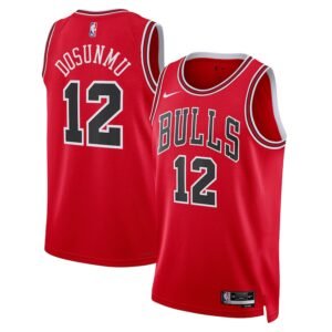 Regata NBA Chicago Bulls Icon Edition Ayo Dosunmu 12 - Vermelha