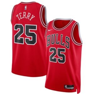 Regata NBA Chicago Bulls Icon Edition Dalen Terry 25 - Vermelha