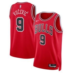 Regata NBA Chicago Bulls Icon Edition Nikola Vučević 9 - Vermelha