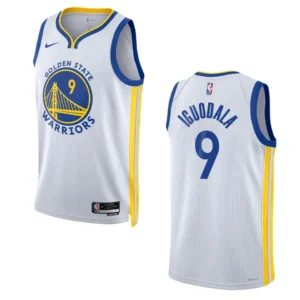 Regata NBA Golden State Warriors Association Edition 2022/23 Swingman Andre Iguodala 9 - Branca