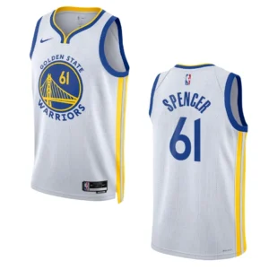 Regata NBA Golden State Warriors Association Edition 2022/23 Swingman Pat Spencer 61 - Branca