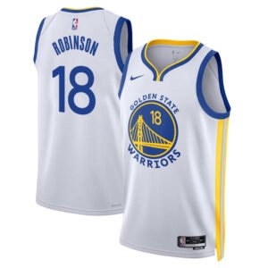 Regata NBA Golden State Warriors Association Edition Swingman Jerome Robinson 18 - Branca