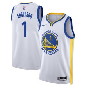 Regata NBA Golden State Warriors Association Edition Swingman Kyle Anderson 1 - Branca