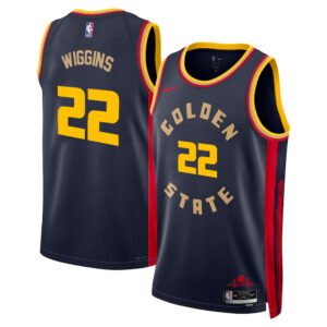 Regata NBA Golden State Warriors City Edition Swingman Andrew Wiggins 22 - Azul