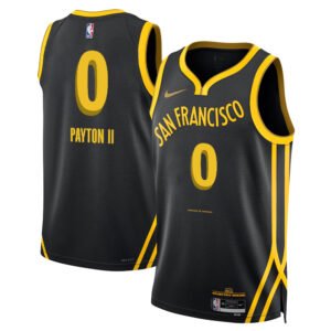 Regata NBA Golden State Warriors City Edition Swingman Gary Payton II 0 - Preta