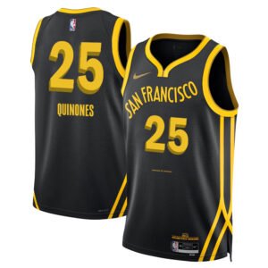 Regata NBA Golden State Warriors City Edition Swingman Lester Quinones 25 - Preta