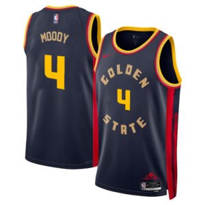 Regata NBA Golden State Warriors City Edition Swingman Moses Moody 4 - Azul