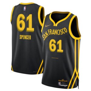 Regata NBA Golden State Warriors City Edition Swingman Pat Spencer 61 - Preta