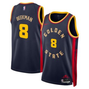 Regata NBA Golden State Warriors City Edition Swingman Reece Beekman 8 - Azul