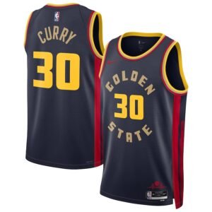 Regata NBA Golden State Warriors City Edition Swingman Stephen Curry 30 - Azul